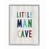 Stupell Industries Little Man Cave Multi-Color Text Wood Grain Pattern view 1
