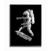 Stupell Industries Space Skateboard Skating Astronaut USA Flag Board, Designed by Robert Farkas Wall Art, 16 x 20, Black Framed view 1