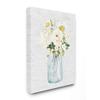 Stupell Industries Quaint Spring Floral Bouquet in Simple Blue Jar, Designed by Lettered and Lined Wall Art, 16 x 20, Canvas view 1