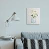Stupell Industries Quaint Spring Floral Bouquet in Simple Blue Jar, Designed by Lettered and Lined Wall Art, 16 x 20, Canvas view 2
