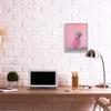 Stupell Industries Pink Glam Glitter Pineapple on Greenery Cloth, Designed by Ziwei Li Wall Art, 16 x 20, Grey Framed view 2
