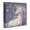 Stupell Industries Purple Unicorn in Starry Night Sky Space Fantasy, Designed by Ziwei Li Wall Art, 16 x 20, Black Framed view 3