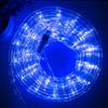 DINGFU 33ft LED Rope Lights, 110V 2 Wire Connectable Blue Rope Lights Outdoor, 240 LED Waterproof Blue Rope Christmas Lights for Deck, Patio, Pool, Camping, Halloween Decorations view 1