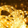 33ft LED Rope Lights, 110V 2 Wire Connectable Christmas Rope Lights Outdoor,240 LED Waterproof Indoor Outdoor Warm Rope Lights for Outside, Deck, Patio, Pool, Camping, Landscape Lighting (Warm White) view 2