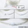 33ft LED Rope Lights, 110V 2 Wire Connectable Christmas Rope Lights Outdoor,240 LED Waterproof Indoor Outdoor Warm Rope Lights for Outside, Deck, Patio, Pool, Camping, Landscape Lighting (Warm White) view 4