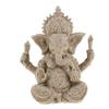 Inzopo Ganesh Buddha Statue Sandstone Elephant Sculpture, Ganesha Elephant God Statue Sandstone Handmade Sculpture Buddha Figurine Decoration - Beige view 2