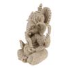 Inzopo Ganesh Buddha Statue Sandstone Elephant Sculpture, Ganesha Elephant God Statue Sandstone Handmade Sculpture Buddha Figurine Decoration - Beige view 3