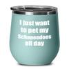 Schapendoes Wine Glass Saying Dog Lover Mom Dad Funny Gift Insulated Tumbler With Lid Teal view 1