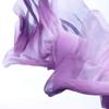 2Pcs Silk Veil + 2Pcs Poi Chain Ball Women Belly Dance Poi Streamer Throw Ball Stage Props (DARKPURPLE WHITE) view 3