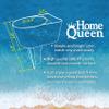 Home Queen Beach Cup Holder with Pocket, Multi-Functional Sand Cup Holder for Beverage Phone Sunglasses Key, Beach Accessory Drink Sand Coaster, 2-Pack, Navy view 2