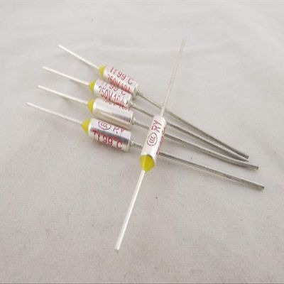Connector and Terminal 10pcs Microtemp Thermal Fuse 99C 99 Degree TF Cutoff Cut-Off 10A AC 250V New