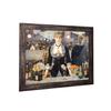 A Bar at Folies Bergere by Eduard Manet, Framed Wall Art Print, Wonderful Bar Decor for Home or Office, 11x14, 2422BW view 1
