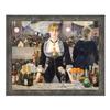 A Bar at Folies Bergere by Eduard Manet, Framed Wall Art Print, Wonderful Bar Decor for Home or Office, 11x14, 2422BW view 2