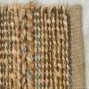 LR Home Hand-Woven Braided Jute Rug, 2x3, Tan/Blue view 2