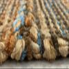 LR Home Hand-Woven Braided Jute Rug, 2x3, Tan/Blue view 3