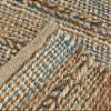 LR Home Hand-Woven Braided Jute Rug, 2x3, Tan/Blue view 4