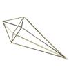 Youngy Gold Hanging Air Plant Holder with Chain Hanging Air Plant Holder Geometric Planter Metal Airplant Rack Hanger - Gold view 2