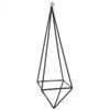 Youngy Gold Hanging Air Plant Holder with Chain Hanging Air Plant Holder Geometric Planter Metal Airplant Rack Hanger - Gold view 3