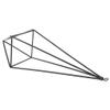 Youngy Gold Hanging Air Plant Holder with Chain Hanging Air Plant Holder Geometric Planter Metal Airplant Rack Hanger - Gold view 4