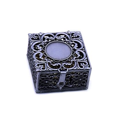 Youngy Rosary Box, Rosary Bead Box Necklace Metal Christian Catholic Religious Jewelry Case Storage - 3