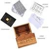 Apace Living Recipe Box with 50 Recipe Cards and Dividers - Vintage Style Sapele Wood 4x6 Recipe Holder Card Box - Exclusively from the Premier Collection - Fits 240 Cards view 3