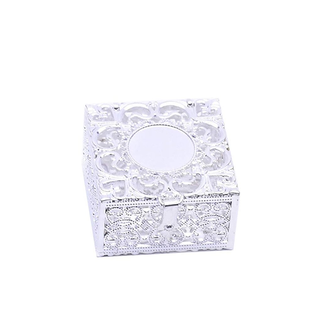 Youngy Rosary Box, Rosary Bead Box Necklace Metal Christian Catholic Religious Jewelry Case Storage - 2