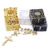 Youngy Rosary Box, Rosary Bead Box Necklace Metal Christian Catholic Religious Jewelry Case Storage - 2 view 3