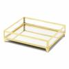 Zingz & Thingz Decorative Metal Jewelry Tray, Gold Motif, 12x3x10" view 1