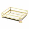 Zingz & Thingz Decorative Metal Jewelry Tray, Gold Motif, 12x3x10" view 3