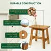 BEEFURNI Rectangular Acacia Wood Stool, Small Bench Seat, 18 Inch Stool, Wood Bathroom Vanity Bench, Plant Stand Indoor, 350 LBS Load Capacity, 1-Year Manufacturer Warranty (Natural Acacia) view 4