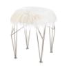 Accent Plus Fur Stool with Prism Legs view 3