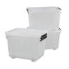 Dehouse 30 L Ultra Latching Box, Storage Bins with Lids, Clear Plastic, Organizing Containers for Closet, Bathroom, and Office view 1