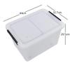 Dehouse 30 L Ultra Latching Box, Storage Bins with Lids, Clear Plastic, Organizing Containers for Closet, Bathroom, and Office view 2