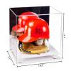 Better Display Cases Versatile Acrylic Display Case - Large Rectangle Box with Mirror, White Risers and White Base 14.5" x 11" x 12" (V44) view 2