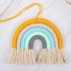 Rainbow Hanging Ornament, Youngy Hand-Woven Rainbow Wall Decor, Woven Wall Hanging for Nursery and Home Decor - 6 view 4