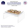 Marketing Holders 4 Pack Acrylic Riser Display Stands Clear 10" x 8" x 3" Retail Showcase Countertop Platform for Collectible Merchandise Figures and Figurines view 2
