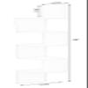 Basicwise 5 Tier Wall Mount Corner Shelf, Black (QI003554.BK) view 3