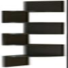 Basicwise 5 Tier Wall Mount Corner Shelf, Black (QI003554.BK) view 4