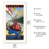1936 Budapest Grand Prix - Hungary - Vintage Car Racing Poster by Kroly Gerster - Fine Art Matte Paper Print (Unframed) 30x44in view 2