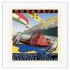 1936 Budapest Grand Prix - Hungary - Vintage Car Racing Poster by Kroly Gerster - Fine Art Rolled Canvas Print 16in x 20in view 1