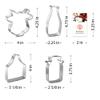Dairy Farm Cow Cookie Cutter 4 Pc Set  Cow Face, Milk Bottle, Ear Tag, Milk Jug Cookie Cutters and Cookie Recipe Card Hand Made in the USA from Tin Plated Steel view 4