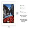 1935 Nice Grand Prix - France - Vintage Car Racing Poster by Henri Delval - Bamboo Fine Art 290gsm Paper Print (Unframed) 24x32in view 2