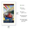 1936 Budapest Grand Prix - Hungary - Vintage Car Racing Poster by Kroly Gerster - Bamboo Fine Art 290gsm Paper Print (Unframed) 24x32in view 2