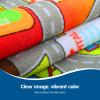 Booooom Jackson Kids Carpet Playmat with 12 Toy Cars for Age 3+ Colorful Non Slip City Rug for Kids Track Play Mat Playroom Bedroom Classroom Nursery view 4