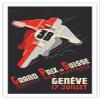 1938 Swiss Grand Prix - Circuit of Nations - Vintage Motorcycle Poster by Nol Fontanet - Fine Art Matte Paper Print (Unframed) 30x44in view 1