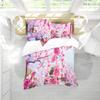 INDREAM Spring Duvet Cover Pink Cherry Blossom Bedding Set for Bedroom Decoration,Twin/Full/Queen/King Size Bed Sets 3/4 Pieces (1 Duvet Cover with 2 Pillow Shams or Sheet) (QUEEN-3PCS,D) view 4