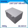 Davitu Electrical Equipments Supplies - Aluminum Waterproof Connectors Distribution Box for Electronics Diy Design Weatherproof Project Case 330x230x180mm Outdoor Use - (Color: A2) view 2