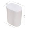 Hemoton Kitchen Waste Container Kitchen Trash Bin Trash cans with lids Waste Basket car Trash can Table Trash Can containers with lids Bathroom Trash Can Small Trash Bin Mini Button Office view 4