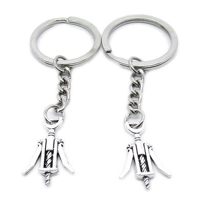 100 Pieces Keyring Keychain Wholesale Suppliers Jewelry Clasps AR5B8L Wine Bottle Opener