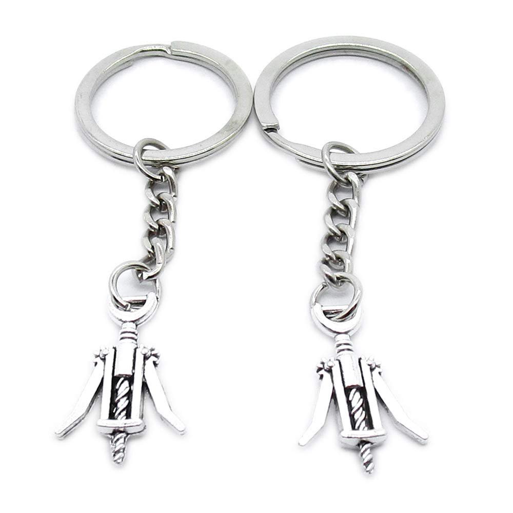 100 Pieces Keyring Keychain Wholesale Suppliers Jewelry Clasps AR5B8L Wine Bottle Opener